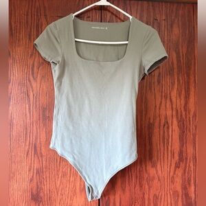 Green Abercrombie Bodysuit